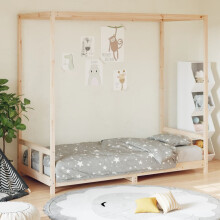 Berkfield Kids Bed Frame 90x190 cm Solid Wood Pine
