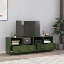 Berkfield TV Cabinets 2 pcs Olive Green 67x39x44 cm Steel