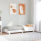 Berkfield Bed Frame without Mattress White 75x190 cm Small Single Solid Wood Pine 1