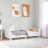 Berkfield Bed Frame without Mattress White 100x200 cm Solid Wood Pine 1
