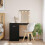 Berkfield Dressing Table with LED Lights Black 90x42x132.5 cm 1