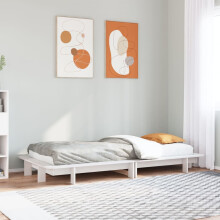 Berkfield Bed Frame without Mattress White 90x190 cm Single Solid Wood Pine