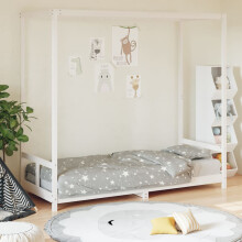 Berkfield Kids Bed Frame White 80x200 cm Solid Wood Pine