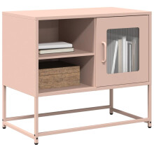 Berkfield TV Cabinet Pink 68x39x60.5 cm Steel