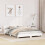 Berkfield Bed Frame without Mattress White 150x200 cm King Size Solid Wood Pine 1