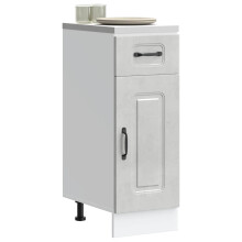 Berkfield Kitchen Base Cabinet Kalmar Concrete Grey Engineered Wood