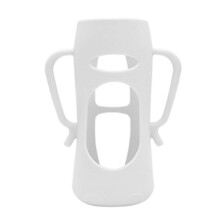 Heat Resistant Silicone Baby Bottle Sleeve with Anti‑Slip Handle and Shockproof Protection for Glass Bottles