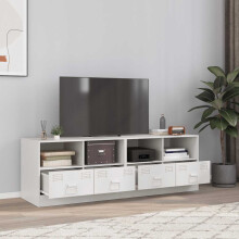 Berkfield TV Cabinets 2 pcs White 67x39x44 cm Steel