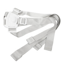 Adjustable Car Seat Harness Replacement and  Chair Safety Straps, Durable Comfortable White Baby Harness System