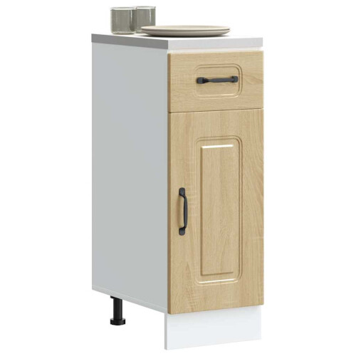 Berkfield Kitchen Base Cabinet Kalmar Sonoma Oak Engineered Wood