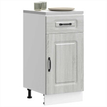 Berkfield Kitchen Base Cabinet Kalmar Grey Sonoma Engineered Wood