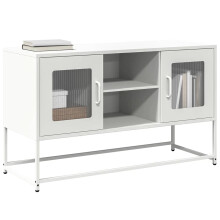 Berkfield TV Cabinet White 100.5x39x60.5 cm Steel