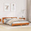 Berkfield Bed Frame without Mattress Wax Brown 140x190 cm Solid Wood Pine 1