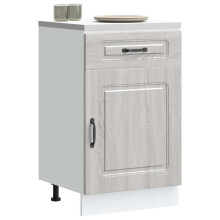 Berkfield Kitchen Base Cabinet Kalmar Grey Sonoma Engineered Wood