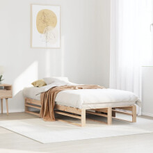 Berkfield Bed Frame without Mattress 90x190 cm Single Solid Wood Pine