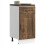 Berkfield Kitchen Base Cabinet Kalmar Smoked Oak Engineered Wood 1