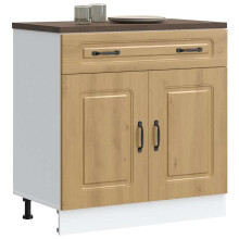 Berkfield Kitchen Base Cabinet Kalmar Artisan Oak Engineered Wood