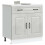 Berkfield Kitchen Base Cabinet Kalmar Concrete Grey Engineered Wood 1
