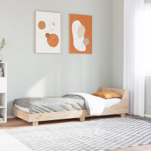 Berkfield Bed Frame without Mattress 90x190 cm Single Solid Wood Pine