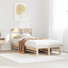 Berkfield Bed Frame without Mattress 90x190 cm Single Solid Wood Pine