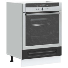 Berkfield Oven Cabinet Kalmar Black Engineered Wood