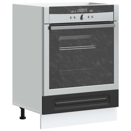 Berkfield Oven Cabinet Kalmar Black Engineered Wood