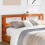 Berkfield Headboard with Shelves Wax Brown 160 cm Solid Wood Pine 1