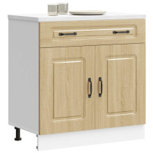 Berkfield Kitchen Base Cabinet Kalmar Sonoma Oak Engineered Wood