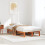 Berkfield Bed Frame without Mattress Wax Brown 90x200 cm Solid Wood Pine 1