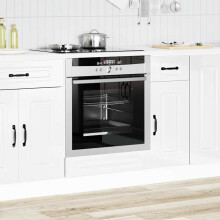 Berkfield Oven Cabinet Kalmar High Gloss White Engineered Wood