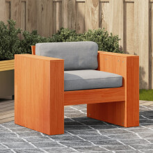 Berkfield Garden Sofa Wax Brown 79x60x62 cm Solid Wood Pine