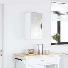 Berkfield Kitchen Wall Cabinet Kalmar Concrete Grey Engineered Wood