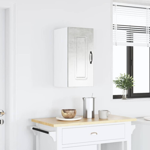 Berkfield Kitchen Wall Cabinet Kalmar Concrete Grey Engineered Wood