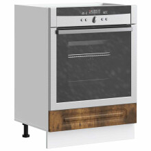 Berkfield Oven Cabinet Kalmar Smoked Oak Engineered Wood