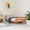 Berkfield Bed Frame without Mattress Wax Brown 75x190 cm Small Single Solid Wood Pine 1