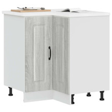 Berkfield Kitchen Corner Base Cabinet Kalmar Grey Sonoma Engineered Wood