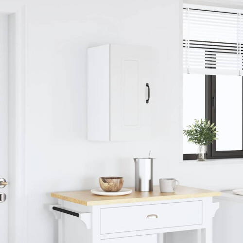 Berkfield Kitchen Wall Cabinet Kalmar White Engineered Wood