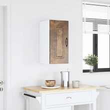 Berkfield Kitchen Wall Cabinet Kalmar Smoked Oak Engineered Wood