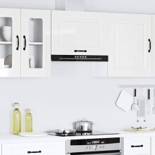 Berkfield Kitchen Wall Cabinet Kalmar High Gloss White Engineered Wood