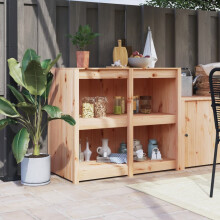 Berkfield Outdoor Kitchen Cabinet MEPPEL 106x55x92 cm Solid Wood Pine