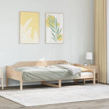 Berkfield Bed Frame without Mattress 90x190 cm Single Solid Wood Pine