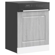 Berkfield Dishwasher Panel†Kalmar†Grey Sonoma 60x1.5x57 cm Engineered Wood