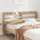 Berkfield Headboard with Shelves 150 cm Solid Wood Pine 1
