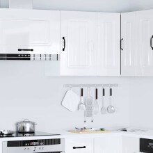 Berkfield Kitchen Wall Cabinet Kalmar High Gloss White Engineered Wood