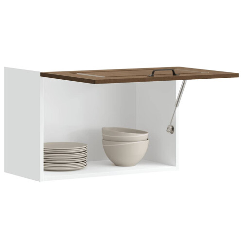 Berkfield Kitchen Wall Cabinet Kalmar Brown Oak Engineered Wood