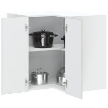 Berkfield Kitchen Wall Corner Cabinet Kalmar Concrete Grey Engineered Wood