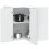 Berkfield Kitchen Wall Corner Cabinet Kalmar Concrete Grey Engineered Wood 1