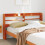 Berkfield Headboard with Shelves Wax Brown 160 cm Solid Wood Pine 1