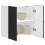 Berkfield Kitchen Wall Cabinet Kalmar Black Engineered Wood 1