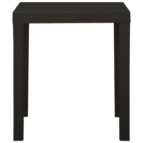Berkfield Garden Table Anthracite 79x65x72 cm Plastic 2